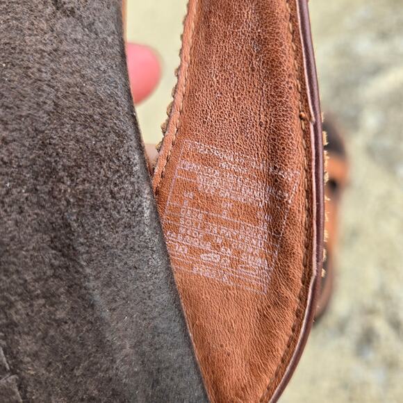 Merrell Tetra Thong Antique Orange Sandal Womens 8 Slip On Thong Casual Leather - Picture 4 of 9